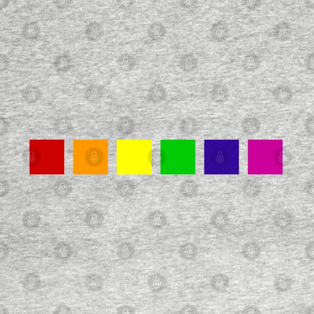 Minimalistic Pride Flag Colors - Proudly Celebrate LGBT by bystander